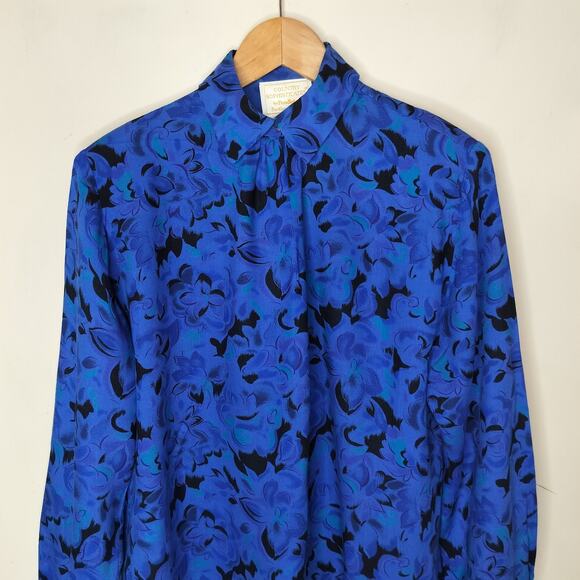 Vintage Pendleton Country Sophisticates Blouse Floral - Picture 2 of 11